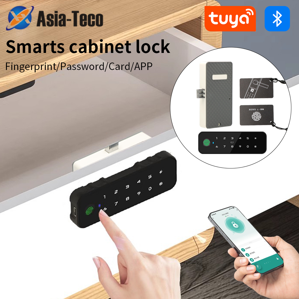 Tuya Bluetooth スマート木製キャビネット指紋ロ - Furniture Hardware Bolts のレビューと価格