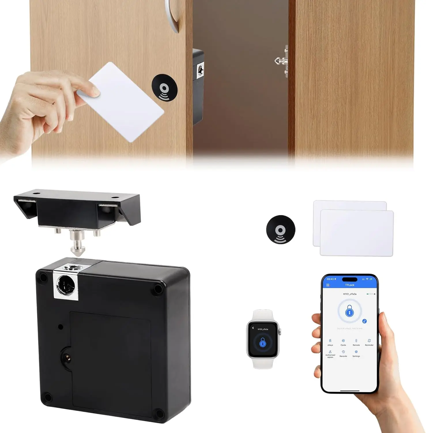 携帯電話NFCスマートロッカー電子錠RFID13.56mhz - Furniture Hardware Bolts のレビューと価格