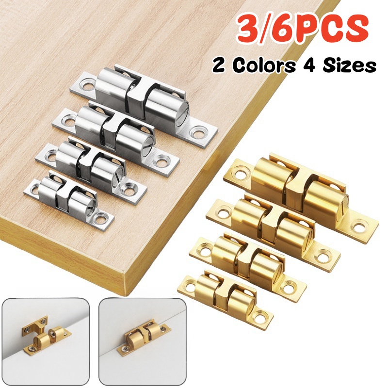 3/6 個キャビネットクローゼットドアボールキャッチ、真鍮ダ - Furniture Hardware Bolts のレビューと価格