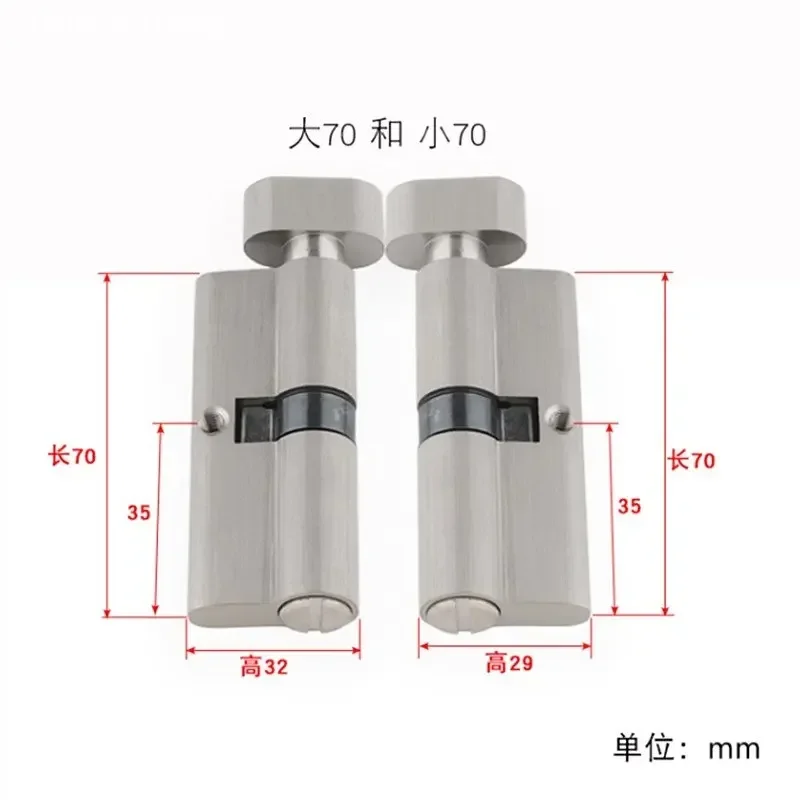 屋内無垢材ドア真鍮キーレスロックコア浴室ドアハンドルロックシ - Furniture Hardware Bolts のレビューと価格